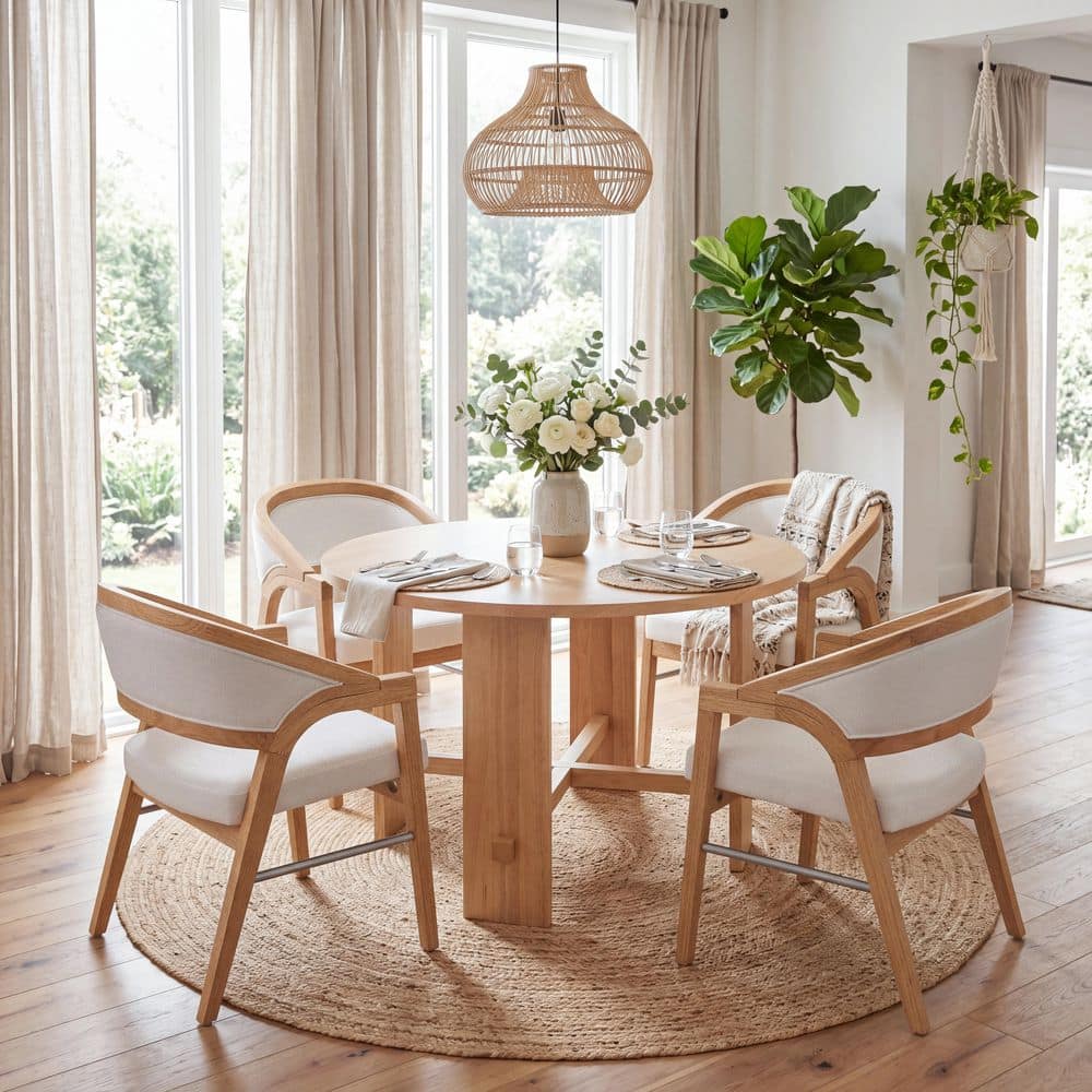 CHRISTOPHER KNIGHT HOME Ulen Country Natural Finish Solid Wood and ...