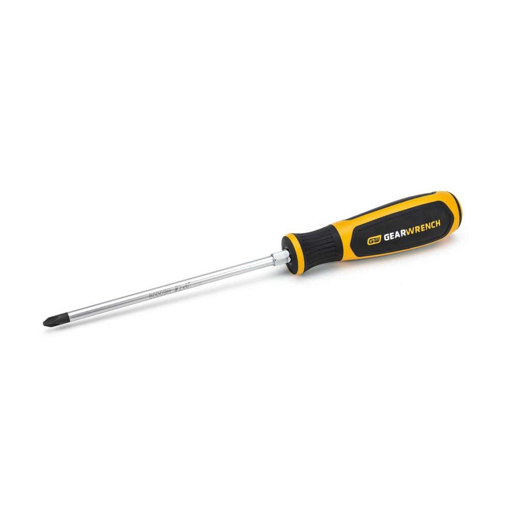 GEARWRENCH 2 x 6 in. Phillips Dual Material Screwdriver 80009H The