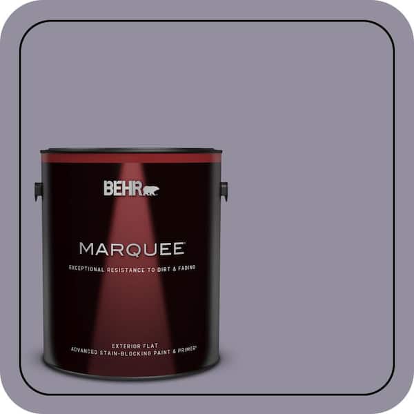 BEHR MARQUEE 1 gal. #N560-4 Evening in Paris Flat Exterior Paint & Primer