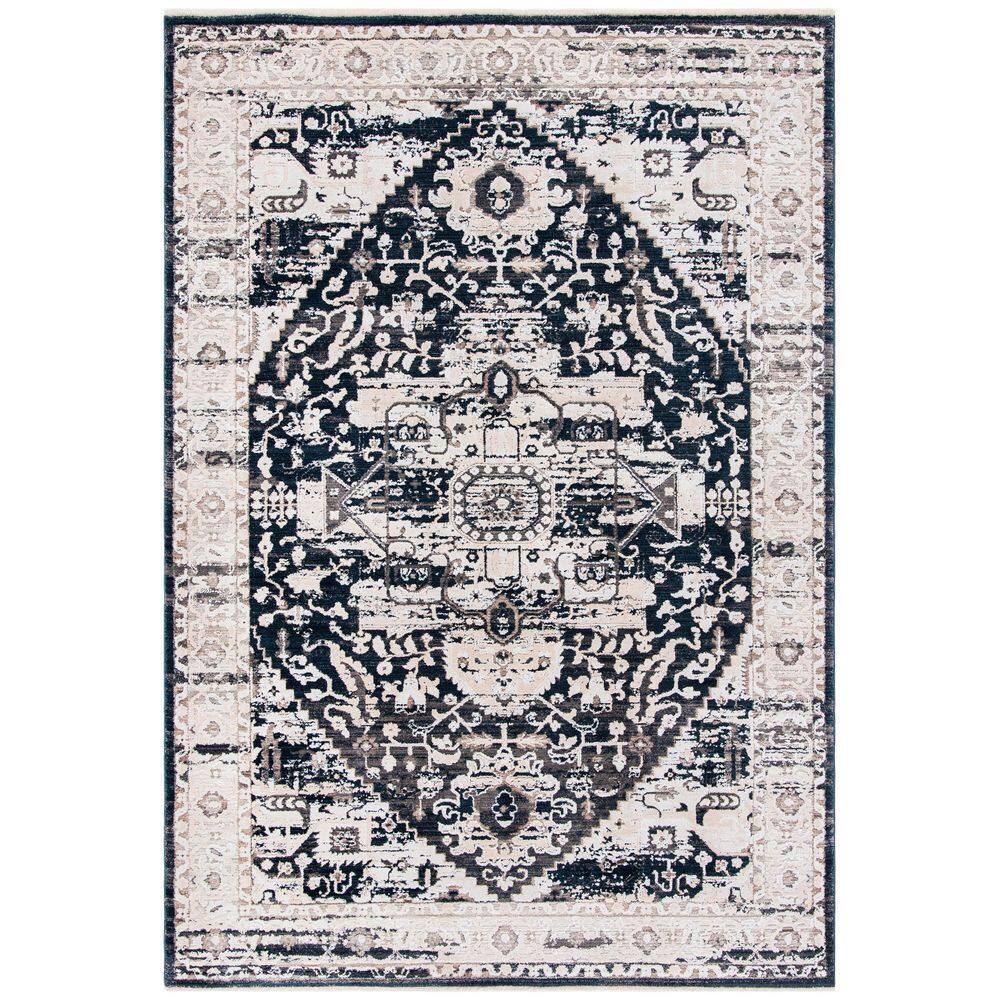 Mayflower 5 ft. x 8 ft. Beige/Gray Medallion Distressed Area Rug price history on PriceWatchPro