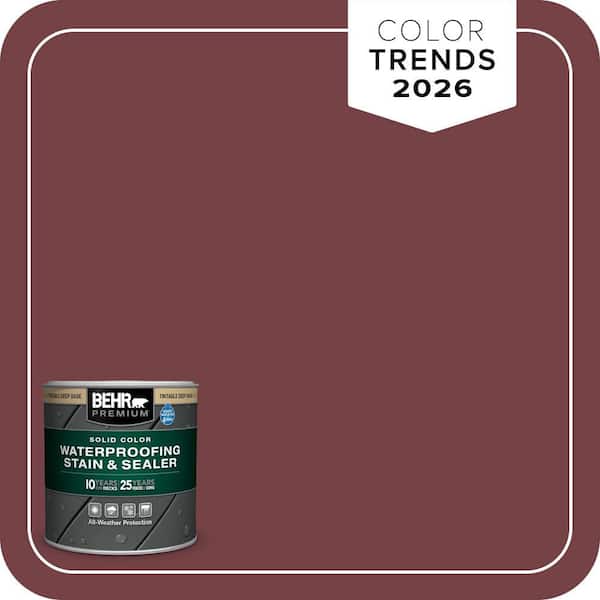 BEHR PREMIUM 8 oz. #MQ1-15 Rumors Solid Color Waterproofing Exterior Wood Stain and Sealer Sample