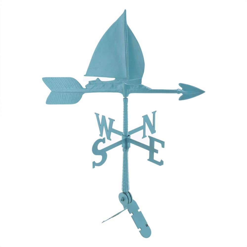 24 in. Aluminum Sailboat Weathervane - Verdigris price history on PriceWatchPro