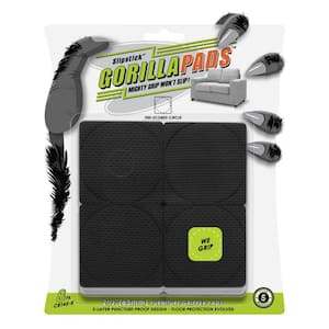 GorillaPads 2-1/2 in. Square with Pre-scored Shapes Gripper Pads (8-Pack)
