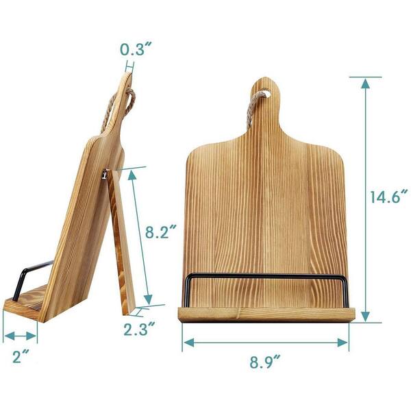 Support Livre De Recettes KitchenCraft Industrial - Porte-Tablette Bois & Métal Style Industriel