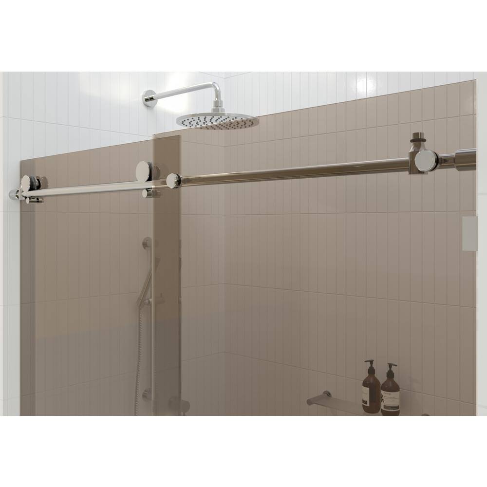 Equinox 60" x 78" Frameless Tinted Glass Sliding Shower Door