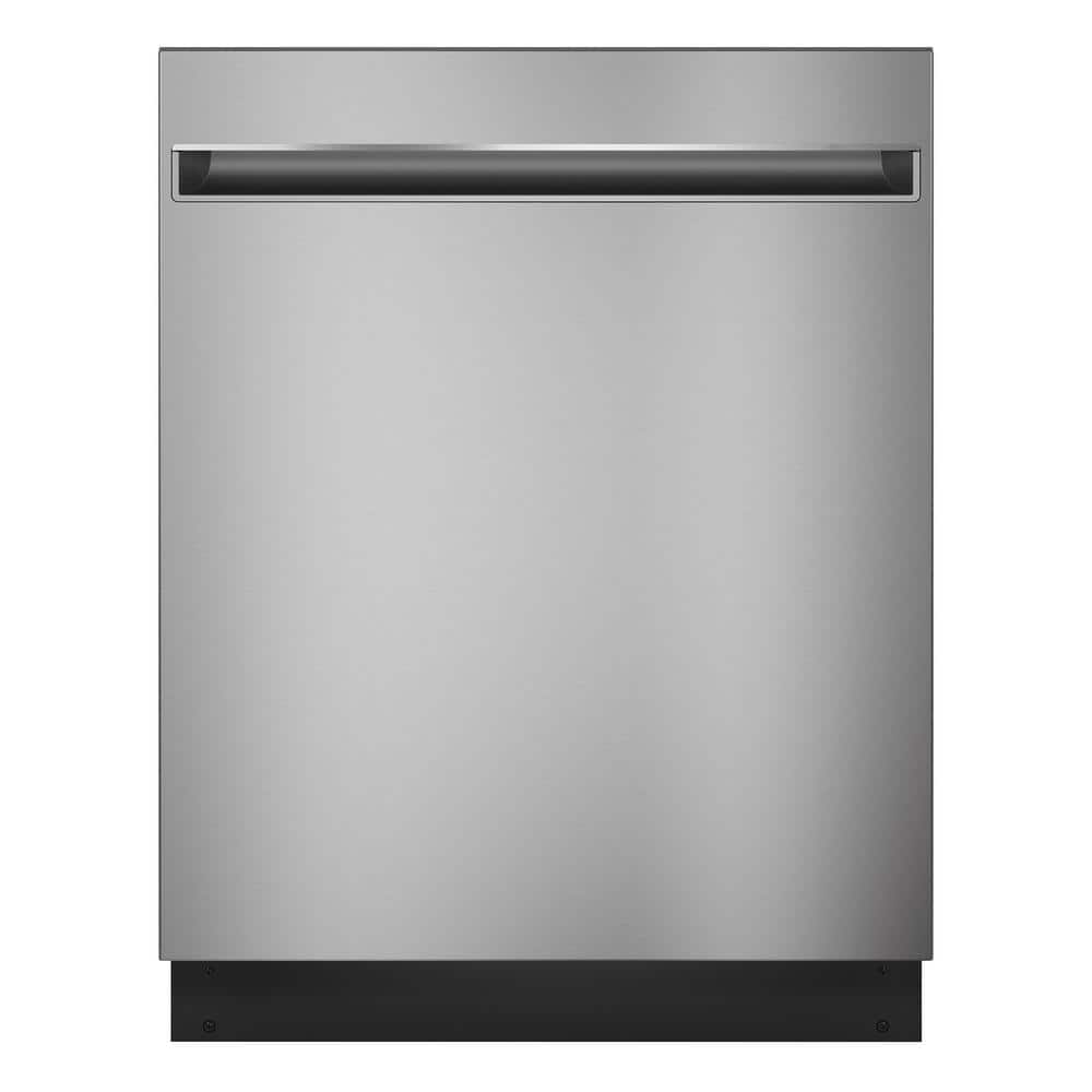 GE 24 in. Built-In Stainless Steel Top Control ADA Dishwasher with Stainless Steel Tub and 51 dBA, Silver
