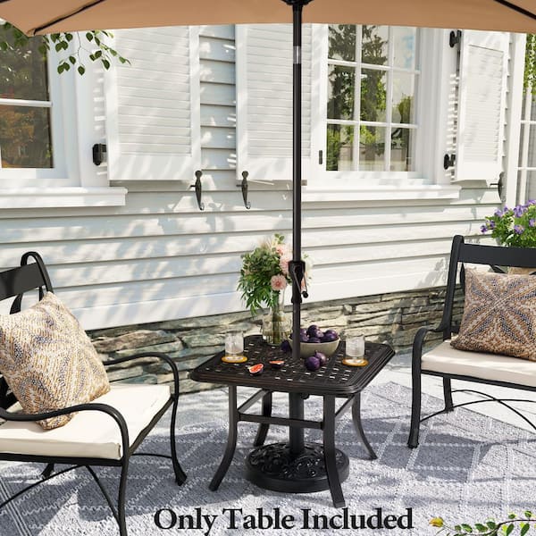 7-ft push-button tilt rectangular patio umbrella Pellebant Double Top 10 ft. x 6.5 ft. Rectangular Market Crank and Tilt Patio Umbrella in Dark Gray