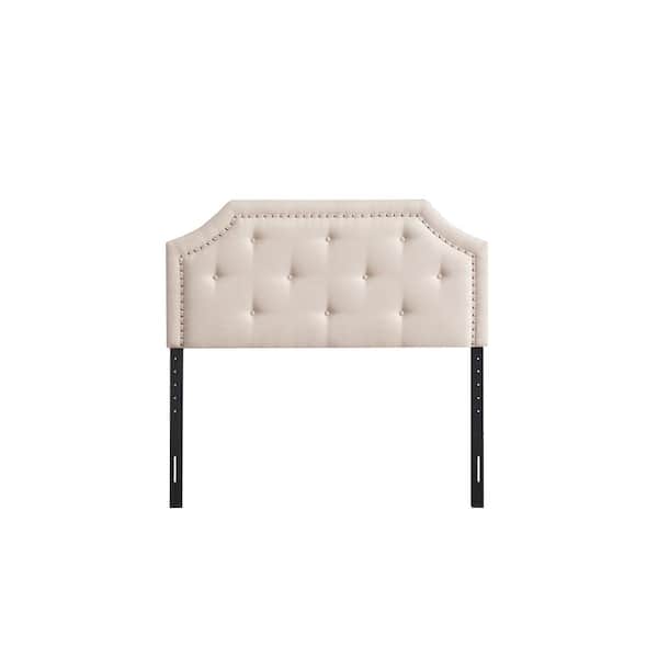 Home 2 Office Franklin 61.02 in. W Beige Queen Expandable Width Headboard