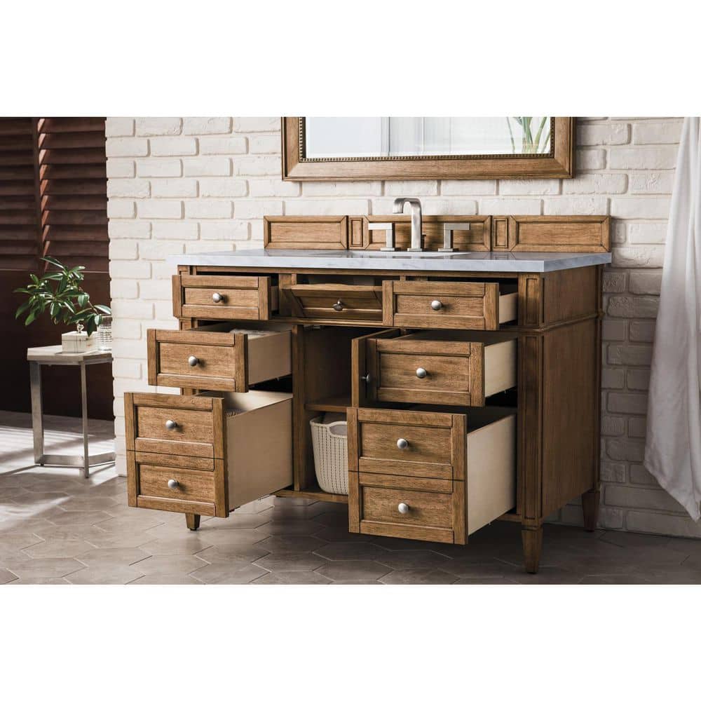 Brittany 47" Saddle Brown Plywood Single Vanity