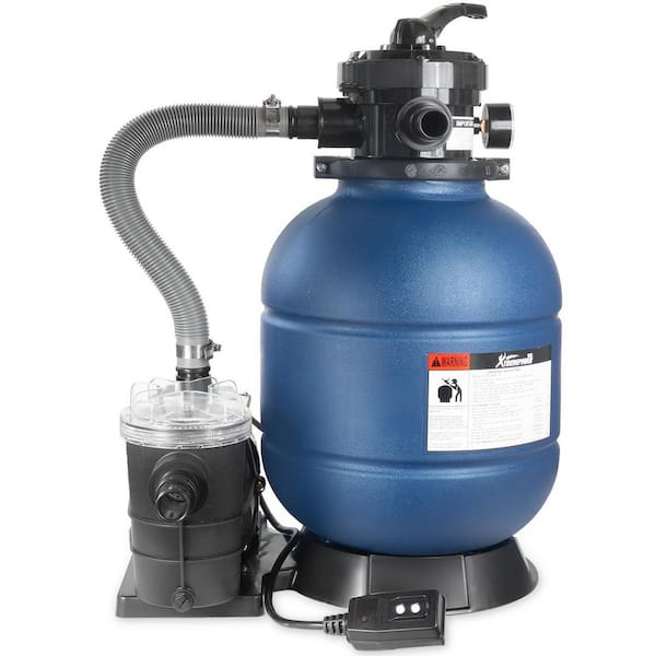 13 in. Sand Filter System with Single-Speed 3/4 HP Pump