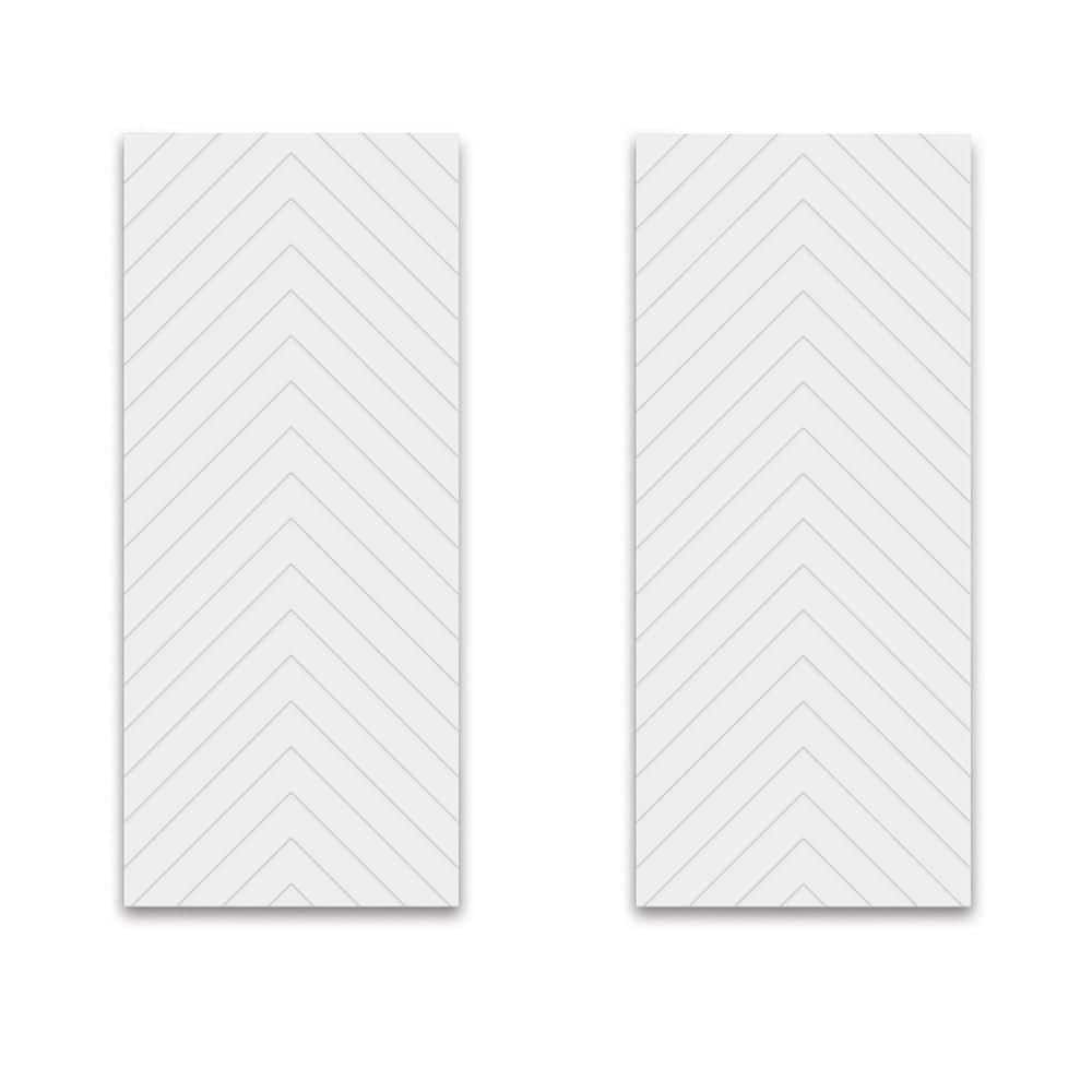 72 in. x 80 in. Hollow Core White Painted Composite MDF Interior Double Closet Sliding Doors price history on PriceWatchPro