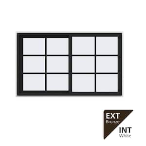 JELD-WEN 48 in. x 36 in. V-4500 Series Bronze Exterior/White
