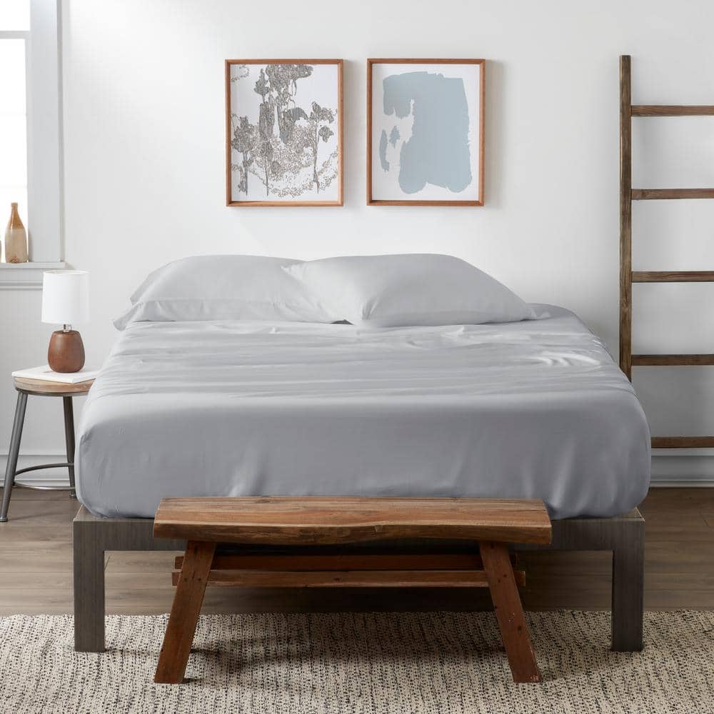 4-Piece Light Gray Solid 300 Thread Count California King Sheet Set price history on PriceWatchPro