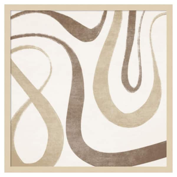 Amanti Art River Bend 1 by Emel Tunaboylu 1-Piece Framed Giclee Abstract Art Print 25 in x 25 in