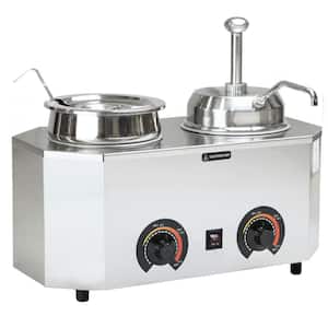 5L 2 Pcs Single Basin Two Set Stainless Steel Round Buffet Stove 