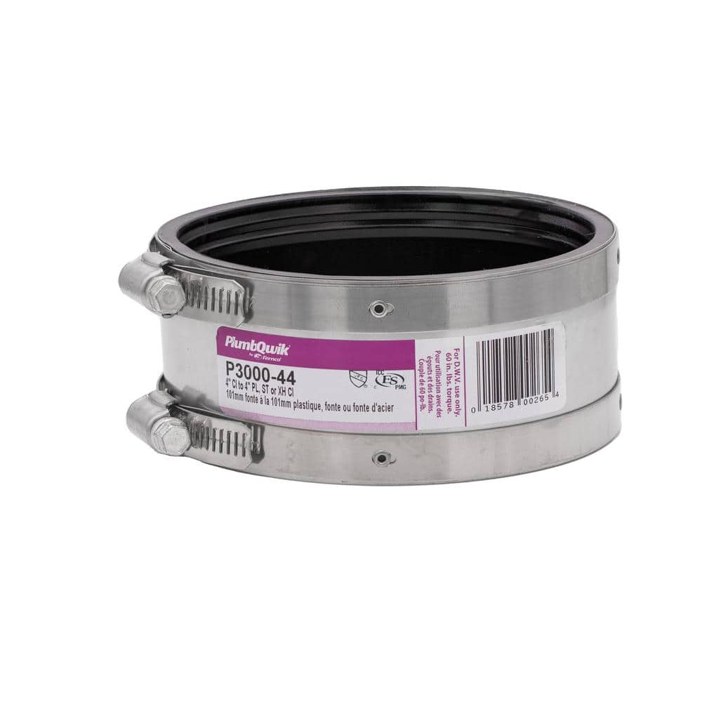 Fernco Proflex 4 in. x 4 in. Neoprene Shielded Coupling