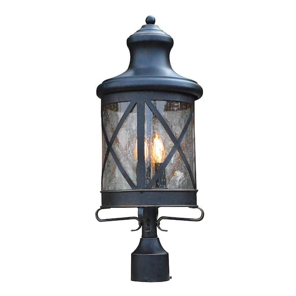 Unbranded Taysom 3-Light Outdoor Oil Rubbed Bronze Post Light