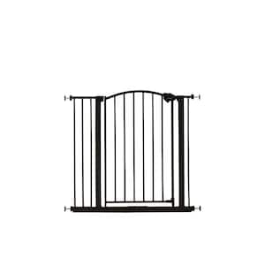 30 in. Arched Decor Safety Gate in Bronze