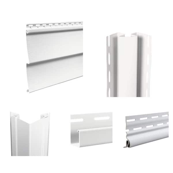 Wolverine Wildcreek 4 in x 150 in White Clapboard Siding with 3/4