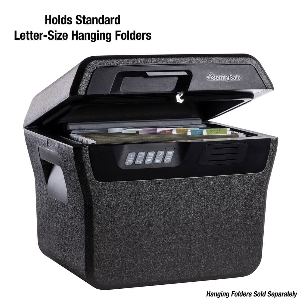 Charcoal Gray Digital Waterproof and Fireproof Document Safe