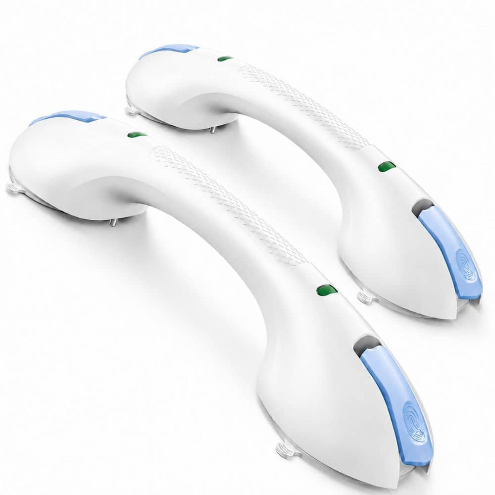 17.5 in Blue Suction Grab Bars for Bathtubs and Showers, No Drilling Removable Safety Handle, 2 Pack price history on PriceWatchPro