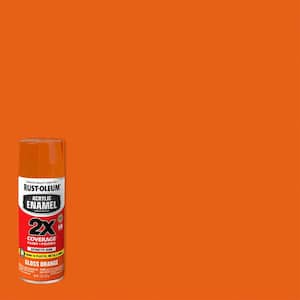 12 oz. Acrylic Enamel 2X Gloss Orange Spray Paint (6 Pack)
