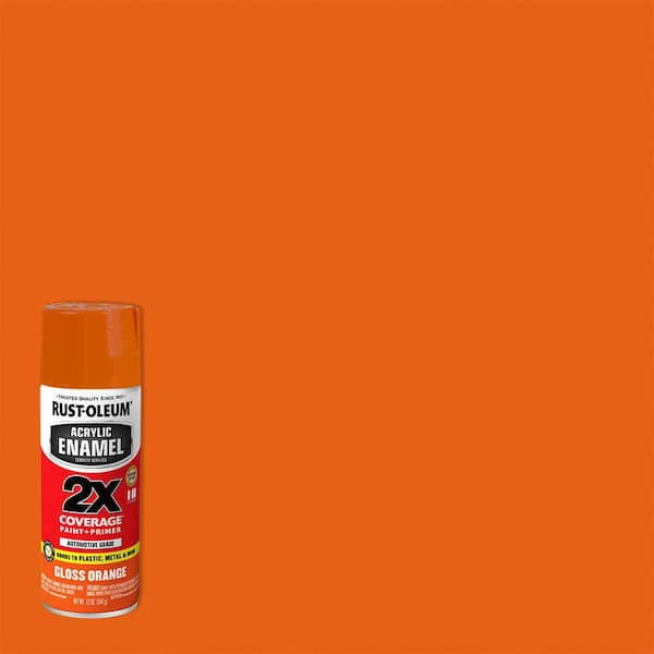 Rust-Oleum Automotive 12 oz. Acrylic Enamel 2X Gloss Orange Spray Paint (6 Pack)