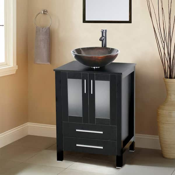  eclife Bathroom Under Sink Vanity Cabinet, Pedestal