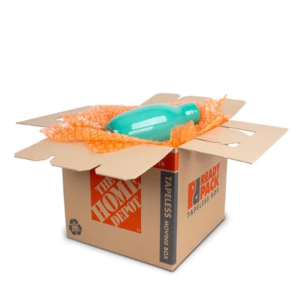The Home Depot Heavy Duty Ready Pack Medium Moving Box With Handles 22 In L X 16 In W X 15 In D Lkbox The Home Depot