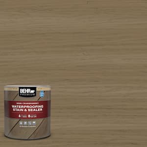 1 qt. #ST-153 Taupe Semi-Transparent Waterproofing Exterior Wood Stain and Sealer