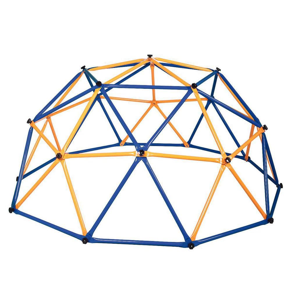 Multi-Colored Outdoor Metal Kids Climbing Dome Backyard Jungle Gym Play Set