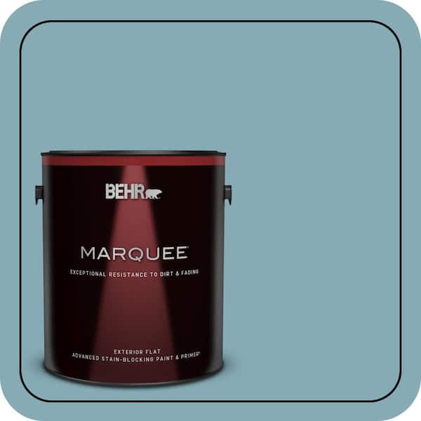 BEHR MARQUEE 1 gal. #S450-4 Crashing Waves Flat Exterior Paint & Primer