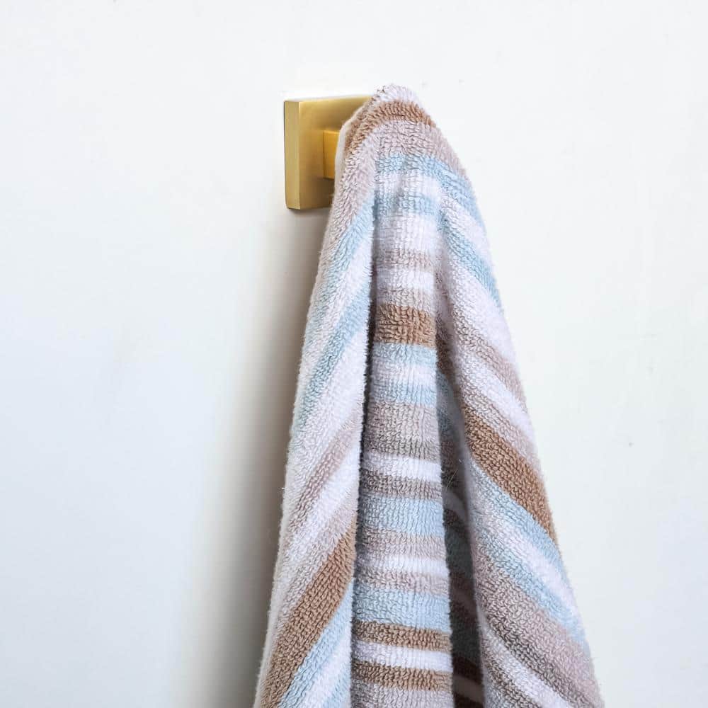 Matte Gold Wall Mounted J-Hook Robe Hook