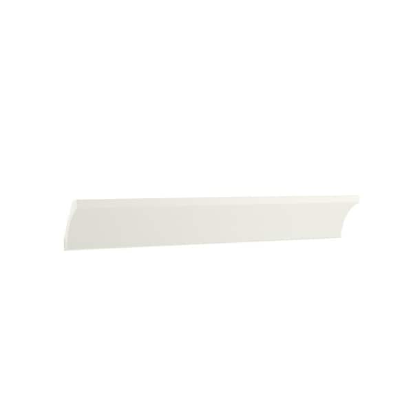 SIMPLY WOODMARK PRO Shaker Partial Overlay 94 in. W x 2.5 in. D x 2.5 in. H Cove Crown Molding in Linen White