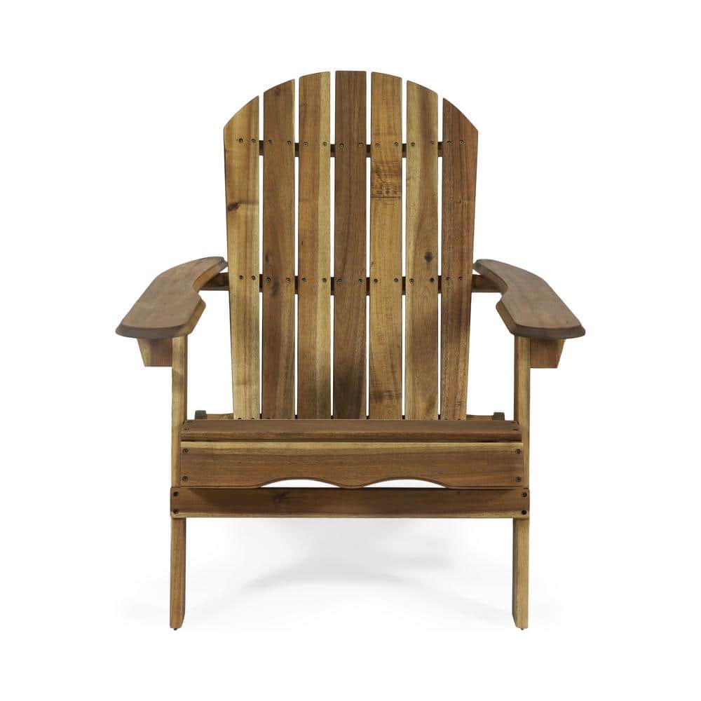 Classic Natural Folding Wood Adirondack Chair