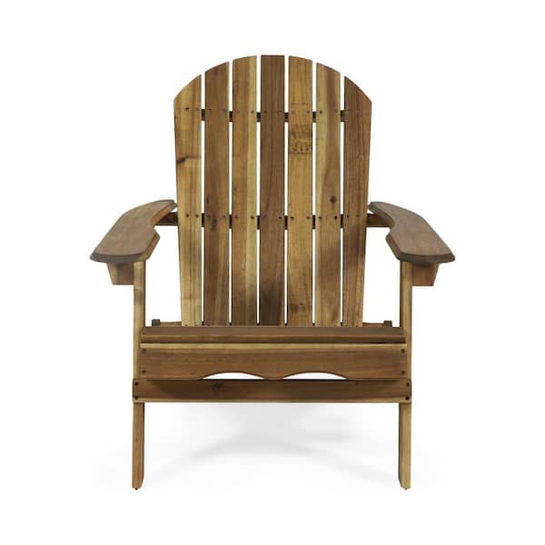 Unbranded Classic Natural Folding Wood Adirondack Chair