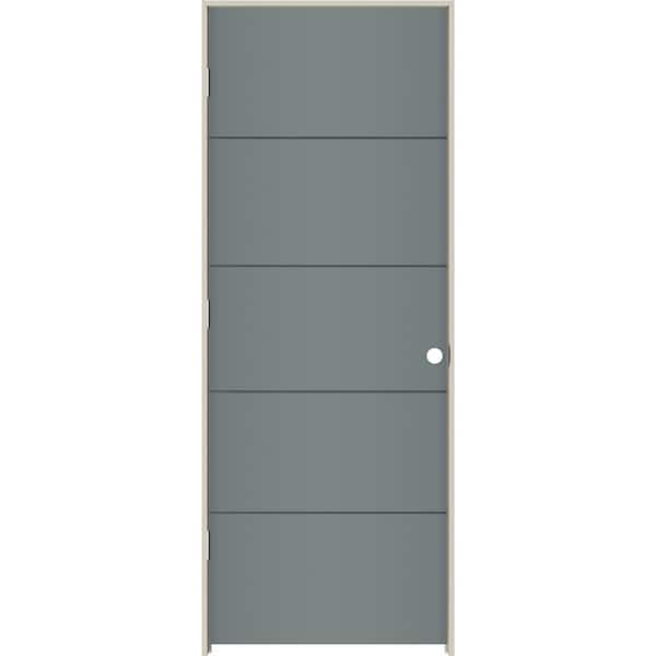 JELD-WEN 28 in. x 80 in. Right-Hand Solid Core Graphite Composite ...