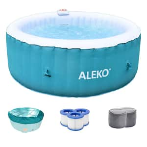 4-Person 120-Jet Inflatable 120 V Hot Tub with Cover