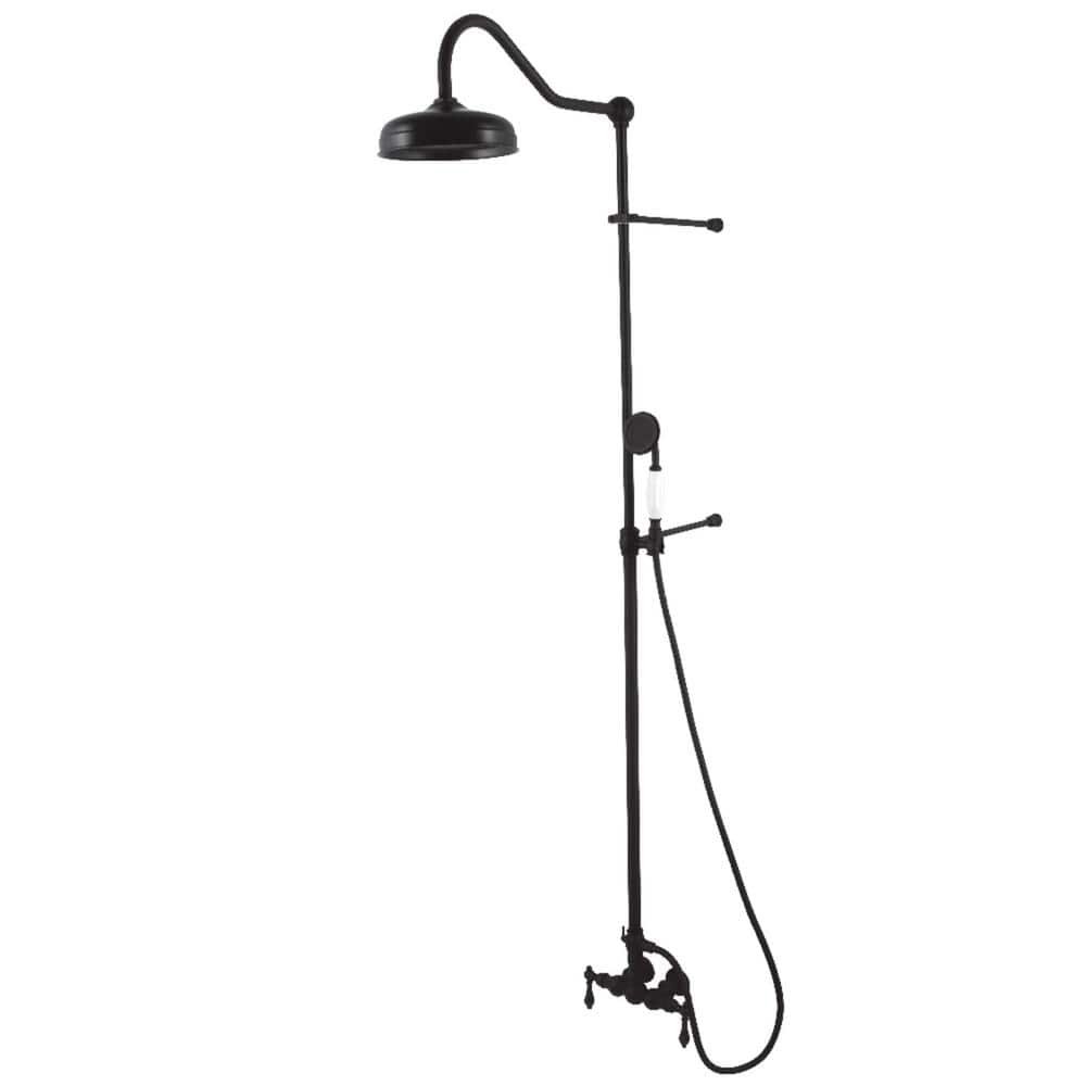 Vintage 2-Handle 1-Spray Clawfoot Tub Faucet in Matte Black with Hand Shower (Valve Included) price history on PriceWatchPro