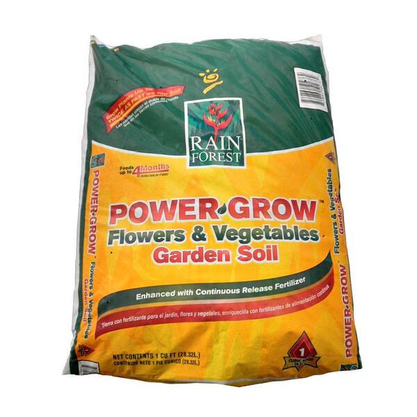 Rain Forest Power Grow 1 cu. ft. Premium Flowers and Vegetables Garden Soil