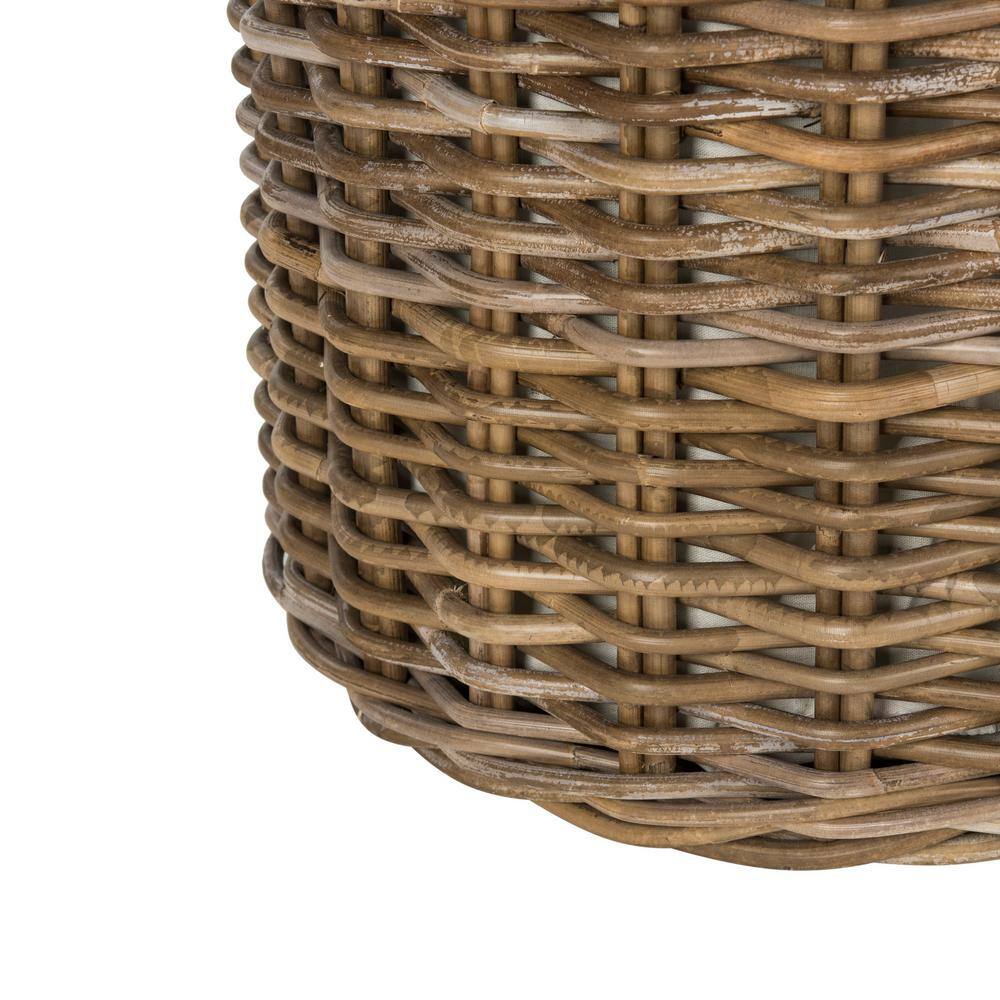 Natural Brown Rattan Laundry Baskets with Removable Lids