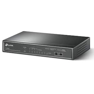 8-Port Gigabit PoE+ Switch, 4 PoE+ Ports Up to 64W, QoS, VLAN, IGMP and LAG, Fanless, PoE Auto Recovery