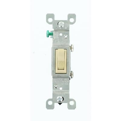 15 Amp CO/ALR AC Quiet Toggle Switch, Ivory
