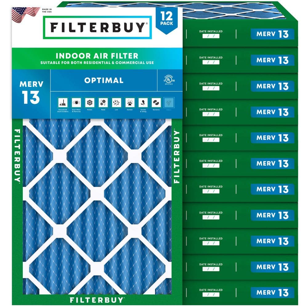 10 in. x 24 in. x 2 in. MERV 13 (FPR 10) Health Defense Pleated HVAC AC Furnace Air Filters Replacement (12-Pack) price history on PriceWatchPro