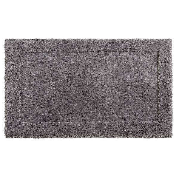 Mohawk Home Dynasty 30 in. x 50 in. Micro Denier Polyester Machine Washable Bath Mat in Pewter