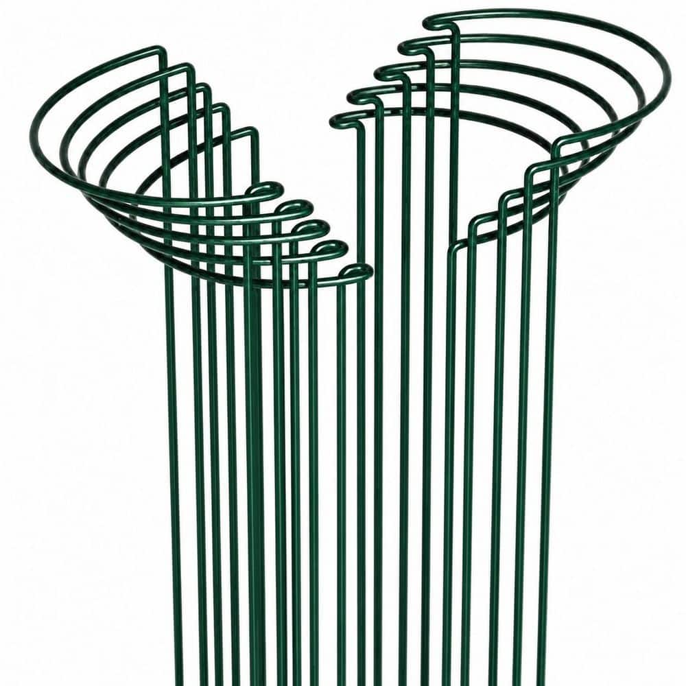 32 in. Green Steel Plant Support Stakes Heavy-Duty Metal Cage Flower Vegetable Support Outdoor Indoor 10-Pack price history on PriceWatchPro