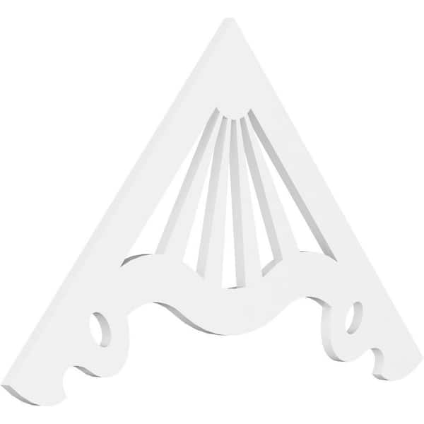 Ekena Millwork Marshall 1 in. D x 28 in. W x 48 in. L Signature Urethane Gable Pediment