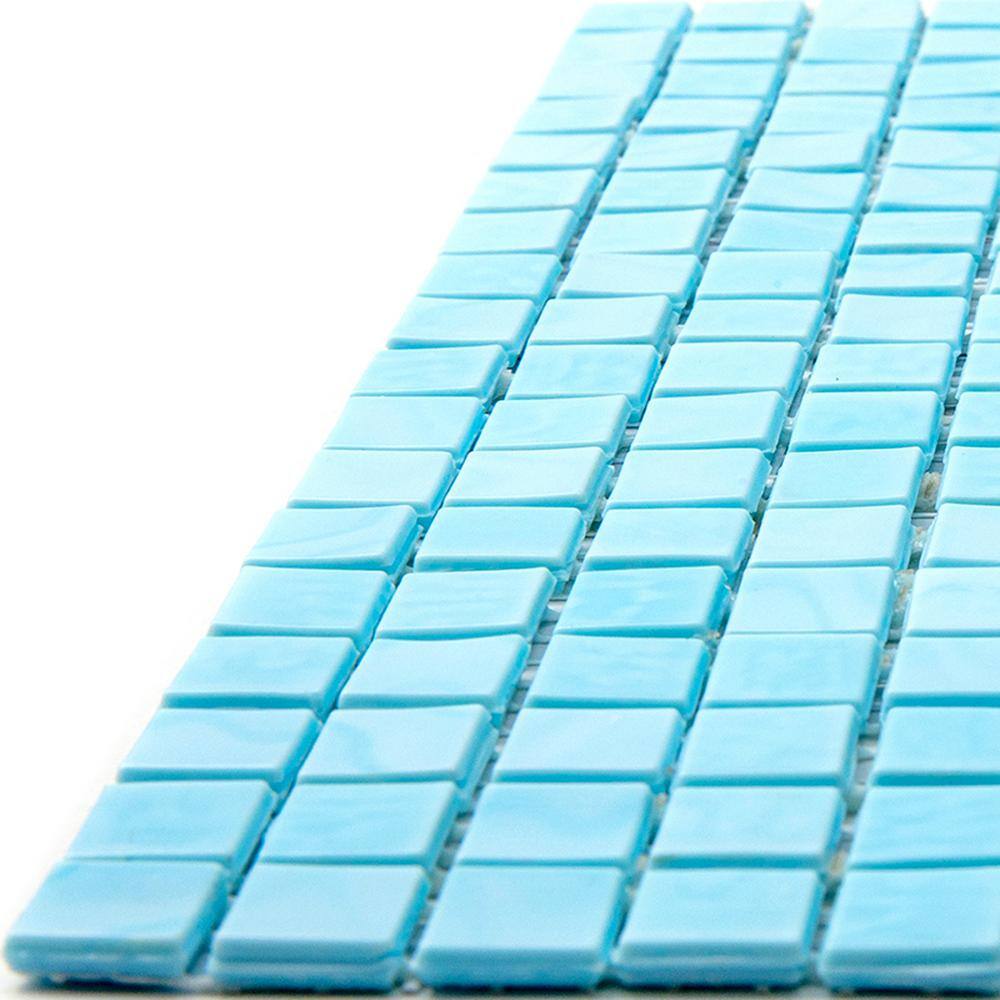 Sky Blue Glass Mosaic Wall and Floor Tile
