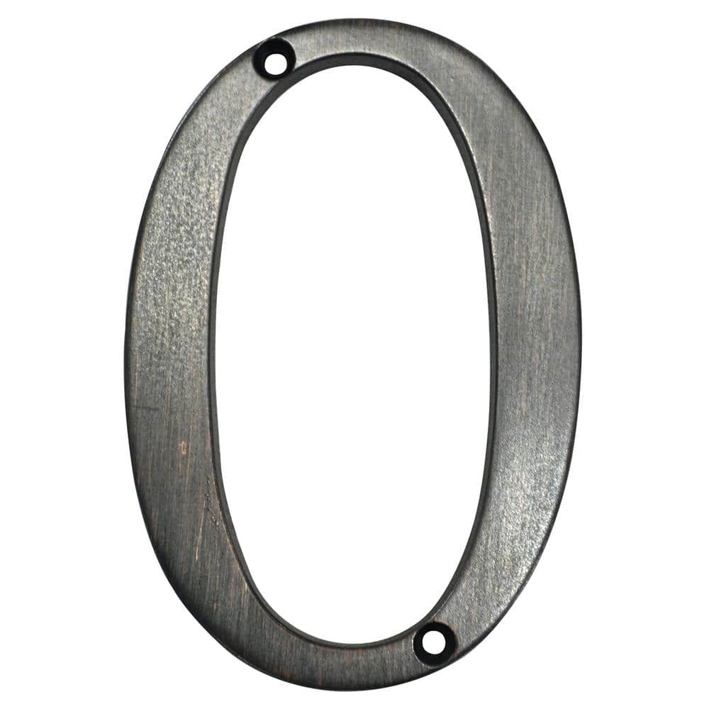4 in. Aged Bronze Flush Mount House Number 0 price history on PriceWatchPro