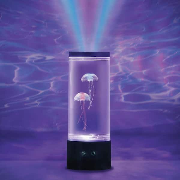 9 in. Black Indoor Jellyfish Table Lamp with RGB LED LH-ML002-999